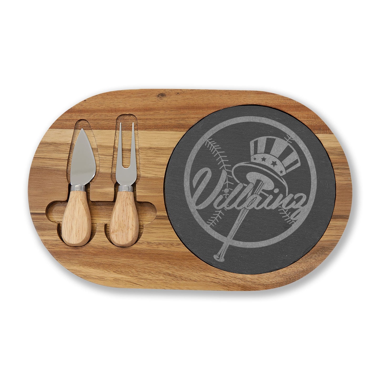 NYY4L Wood Charcuterie Board
