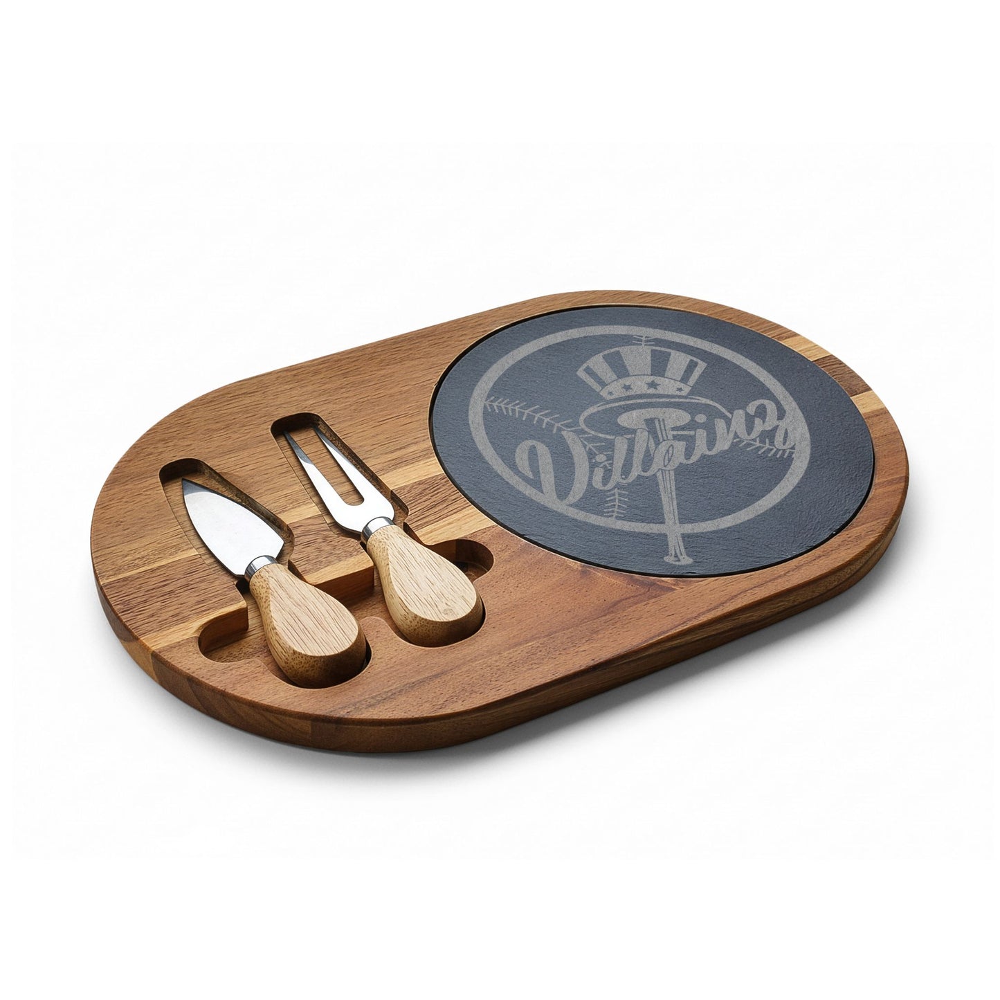 NYY4L Wood Charcuterie Board